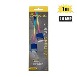 Usb cable lightning 2.0 amp rainbow 1m