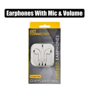 Earphones with mic and volume control