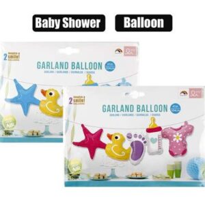 Banner balloon baby shower asstd