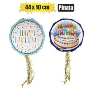 Party pinata happy birthday asst 44x10cm