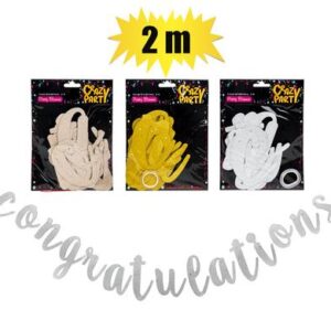 Party banner congratulations 2m