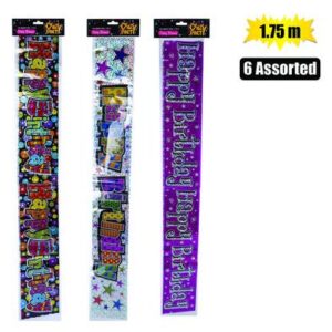Party banner celebration foil 1.75m