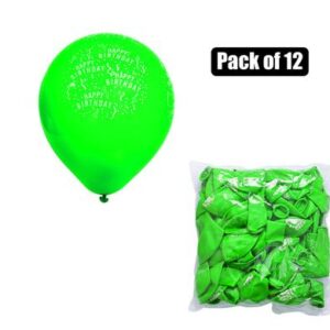 Balloons helium 1pc d/green print f-01