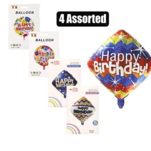 Balloons helium foil 1pc b/day astd f-01