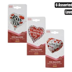 Balloon helium foil i love white f-01