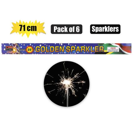 Party sparklers 71cm pack of 6