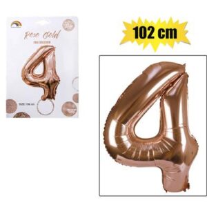 Balloon helium foil rose g 4 102cm f-04
