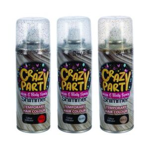 Party-spray glitter asstd silv/gold