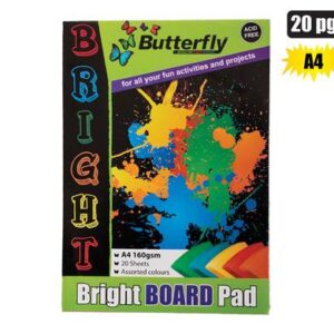 Paper a4 160gsm 20 sheets brights