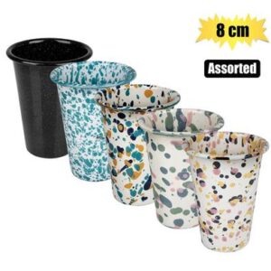 Tumbler enamel 8cm tall