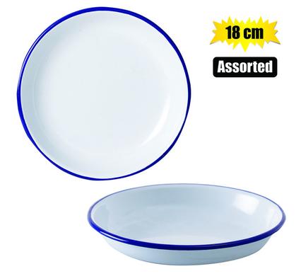 Plate enamel 18cm pasta