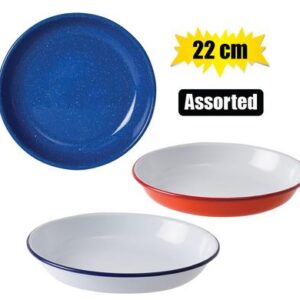 Plate enamel 22cm pasta