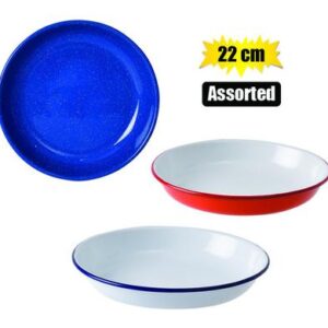 Plate enamel 22cm pasta