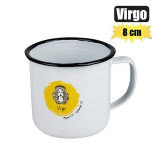Mug enamel horoscope virgo 8cm