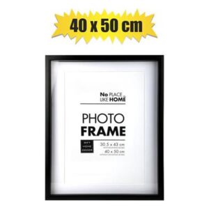 Picture-frame pl shadow box 40x50cm blk