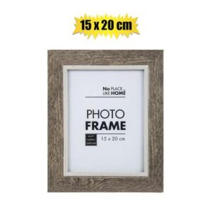 Picture-frame pl woodgrain 15x20cm