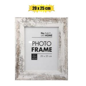 Picture-frame mdf white stressed 20x25cm