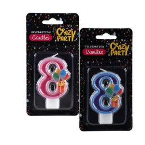 Candle birthday single number-8 kiddies