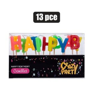 Candle birthday letters 13pce
