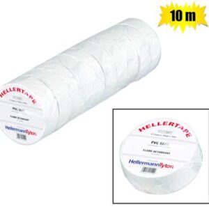Ins-tape pl white 19mmx10m zenith