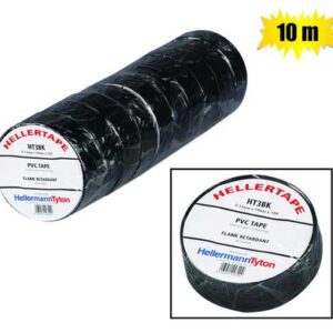 Ins-tape pl black 19mmx10m zenith