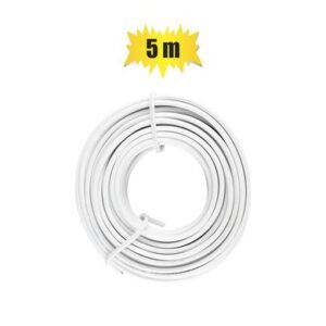 Speaker wire 0.5mmx5m white zenith