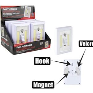 Light emergency cob with switch (3xaaa)