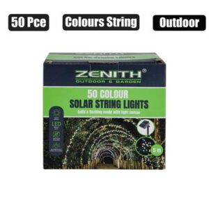 Solar garden light string colours 50's