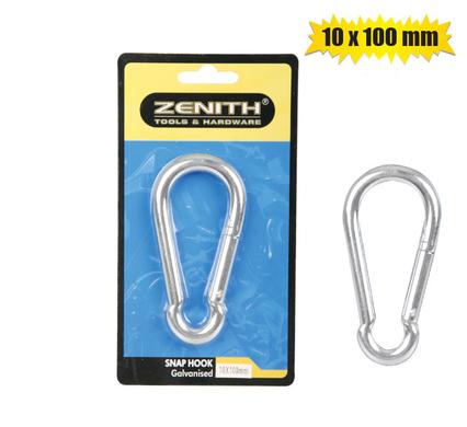 Snap-hook galvanised 10x100mm