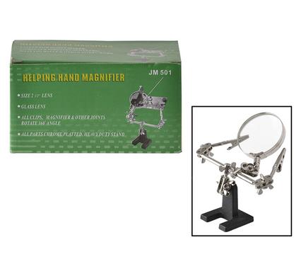 Solder-iron work-stand 16x13cm 3-arm s/s