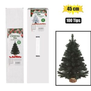 Xmas tree 45cm wooden stand (100 tips)