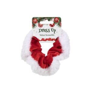 Xmas dress up scrunchie velvet