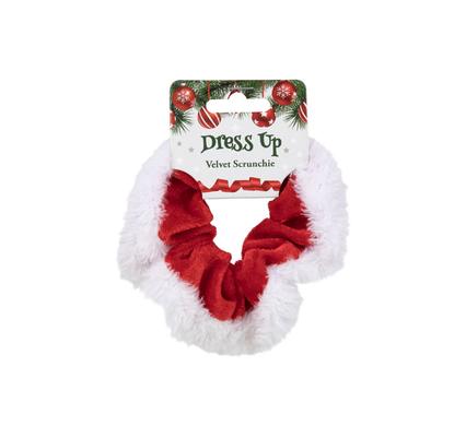 Xmas dress up scrunchie velvet