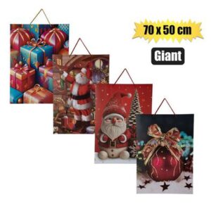 Xmas stationery gift bag giant 70x50cm