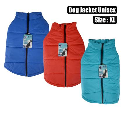 Pet dog jacket with zip unisex-xl