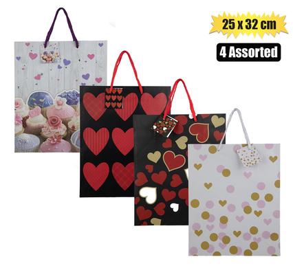 Gift-bag paper lrg 25x32cm love