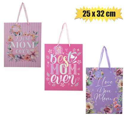 Gift-bag designer lrg 25x32cm mom