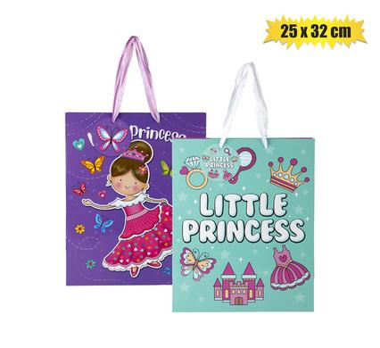 Gift-bag designer lrg 25x32cm princess