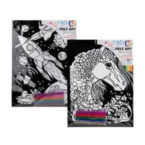 Art+craft felt art colouring asstd