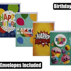 Card & envelope birthday - brights