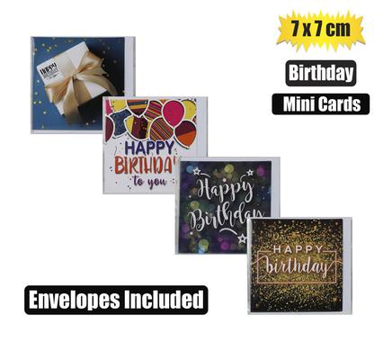 Card & env mini birthday designs