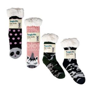 Socks indoor w/grip size 4-7yrs