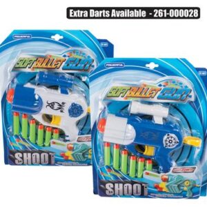 Gun foam dart, 7pc asstd 21cm