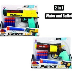 Gun foam dart 23cm 2 in 1 bullet/water