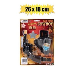 Gun hand cap cowboy set 26x18cm