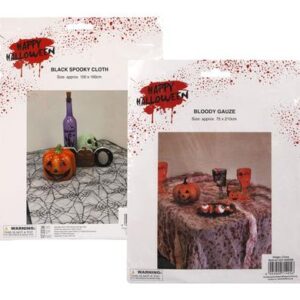 Halloween decor spooky cloth asstd