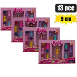 Doll pocket scented set 14pc 9cm
