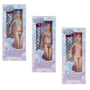Doll mermaid with removable tail
