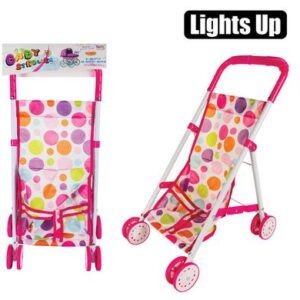 Doll accessory stroller light up