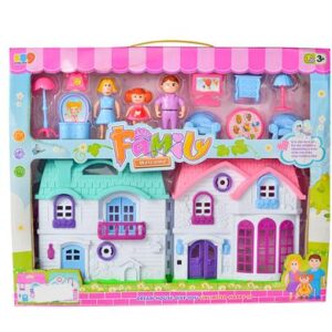 Play-set doll house w/accessories